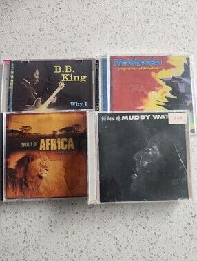 CLEARANCE  4 CDs  B.B. King, Morcheeba, Spirit of Africa, Muddy Waters. EUC